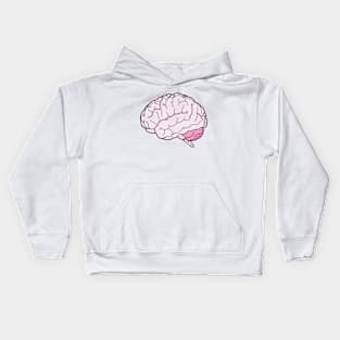 Colorful Brain Line Art small Kids Hoodie